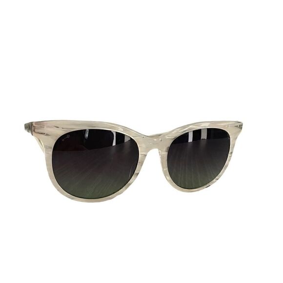 LEISURE SOCIETY $615 Paradis Sunglasses in Glacier /12 K Green Gradient Lense main image 5